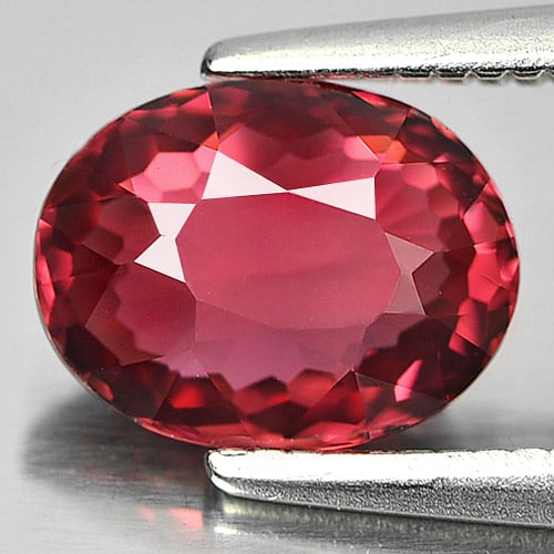 Natural Pink Tourmaline Gemstones 1.26 Ct. Oval Shape 8 x 6 Mm.: Product ID: 807244178 Product Name: Natural Tourmaline Weight: 1.26 CT. Size: 8 x 6 x 3.6 MM. Shape: Oval Color: Pink Clarity:VVS Luster: Good Gems Origin: Nigeria Treatment: Unheated Crystal Structur