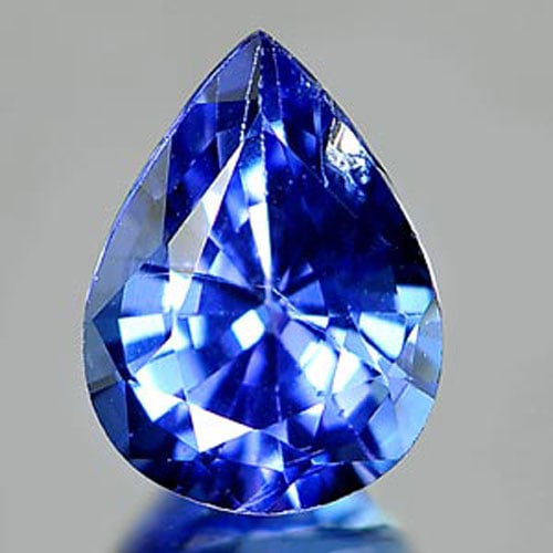 Natural Violet Blue Tanzanite Gemstone 1.35 Ct. Pear Shape 8.2 x 6.1 Mm. (1 of 3)