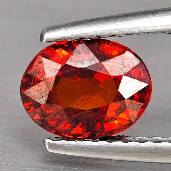 Natural Orangish Red Spessartine Garnet Gemstones 1.50 Ct. Oval Shape 7.3 x 5.6 Mm.: Product ID: 802937967 Product Name: Natural Garnet Weight: 1.50 CT. Size: 7.3 x 5.6 x 4.2 MM. Shape: Oval Shape Color: Orangish Red Clarity:SI1 Luster: Good Gems Origin: Namibia Treatment: Unheated Cr