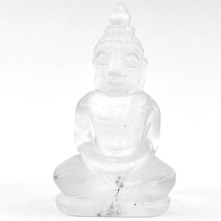 Natural White Quartz Gemstones 62.62 Ct. Buddha Carving Shape 40 x 22 Mm.: Product ID: 815501884 Product Name: Natural Quartz Weight: 62.62 CT. Size: 40 x 22 x 17 MM. Shape: Buddha Carving Color: White Clarity:Semi - Transparent Luster: Good Gems Origin: Thailand Treatment: 