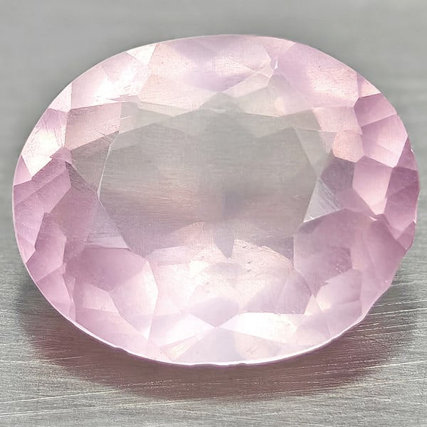 Natural Rose Pink Quartz Gemstones 3.34 Ct. Oval Shape 11.6 x 9.8 Mm. (1 of 3)
