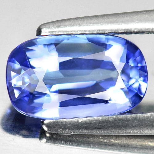 Natural Violetish Blue Tanzanite Gemstones 1.36 Ct. Clean Oval Shape 9.16 x 5.49 Mm. (1 of 4)