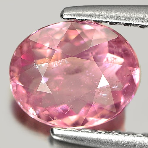 Natural Purplish Pink Tourmaline Gemstones 0.98 Ct. Oval Shape 7.4 x 6.1 Mm.: Product ID: 807226556 Product Name: Natural Tourmaline Weight: 0.98 CT. Size: 7.4 x 6.1 x 3.2 MM. Shape: Oval Color: Purplish Pink Clarity:SI1 Luster: Good Gems Origin: Nigeria Treatment: Unheated Cry