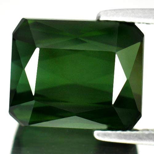 Natural Green Tourmaline Gemstones 7.01 Ct. Octagon Shape 11.1 x 9.2 Mm. (1 of 3)