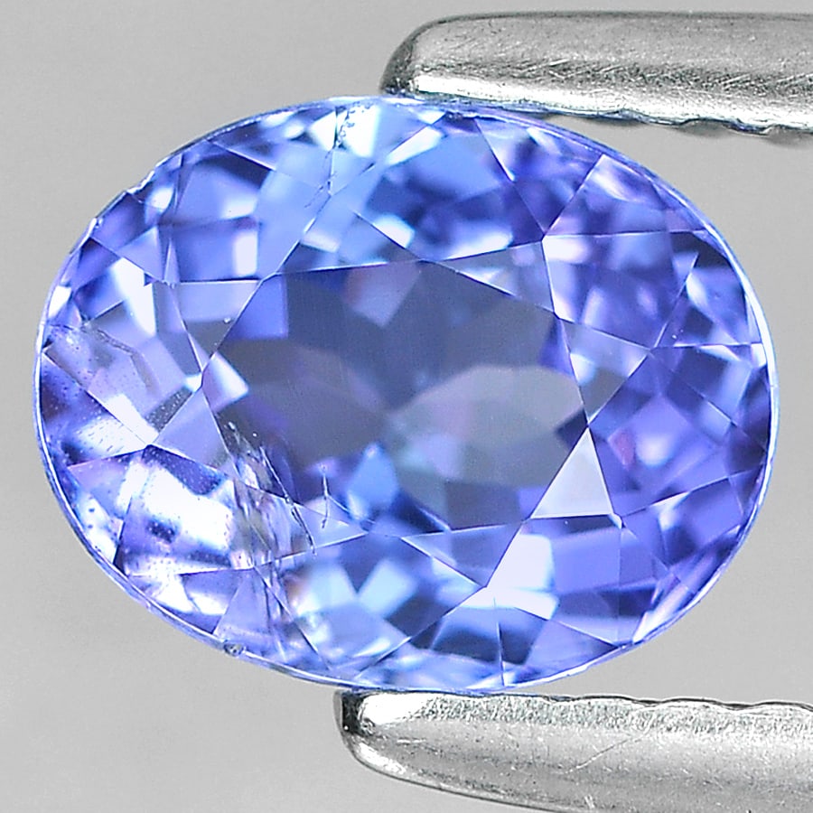 Natural Violet Blue Tanzanite Gemstones 1.29 Ct. Oval Shape 7.07 x 5.63 Mm. (1 of 4)