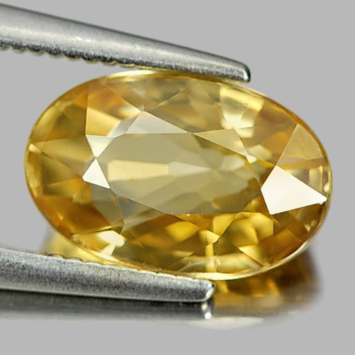 Natural Yellow Zircon Gemstones 3.46 Ct. Oval Shape 10.1 x 6.7 Mm.: Product ID: 807729205 Product Name: Natural Zircon Weight: 3.46 CT. Size: 10.1 x 6.7 x 4.4 MM. Shape: Oval Color: Yellow Clarity:VSI Luster: Very Good Gems Origin: Cambodia Treatment: Heated Crystal S