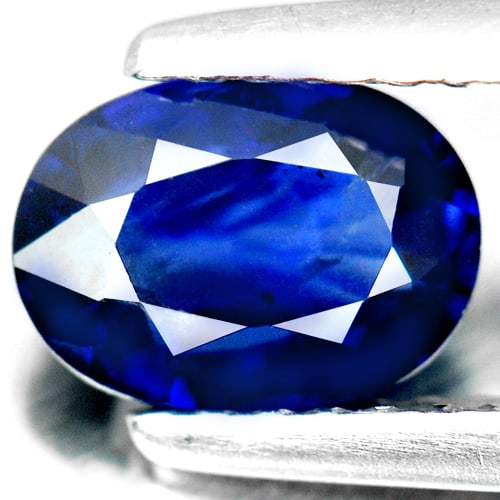 Natural Blue Sapphire Gemstones 1.19 Ct. Oval Shape 7.02 x 5.12 Mm. (1 of 4)