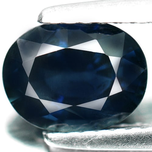 Natural Blue Sapphire Gemstones 1.70 Ct. Oval Shape 7.93 x 6.13 Mm. (1 of 4)