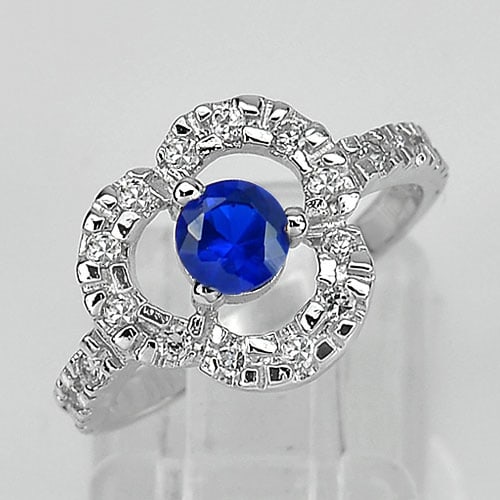 925 Sterling Silver Ring Jewelry 3.20 Grams Size 5: Product ID: 280510273 Product Name: Natural Ring Weight: 3.20 CT. Size: 19 x 16 Mm. MM. Shape: Ring Color: Blue Clarity:None Luster: None Gems Origin: Thailand Treatment: None Crystal Structure: Hardn