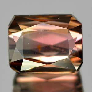 Natural Party Color Tourmaline Gemstones 1.78 Ct. Octagon Shape 7.1 x 5.6 Mm. (1 of 3)