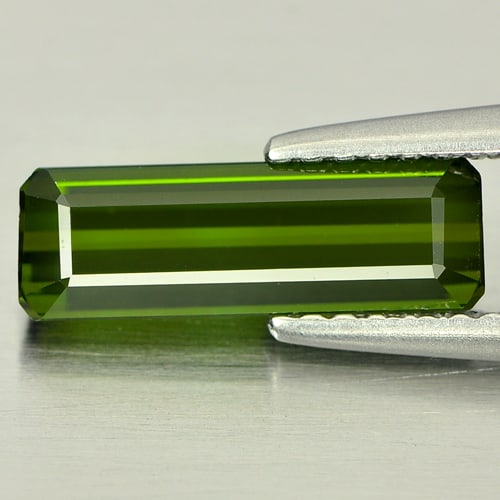 Natural Green Tourmaline Gemstones 1.64 Ct. Octagon Shape 12 x 4 Mm.: Product ID: 807243098 Product Name: Natural Tourmaline Weight: 1.64 CT. Size: 12 x 4 x 3.3 MM. Shape: Octagon Color: Green Clarity:VVS Luster: Very Good Gems Origin: Nigeria Treatment: Unheated Crysta