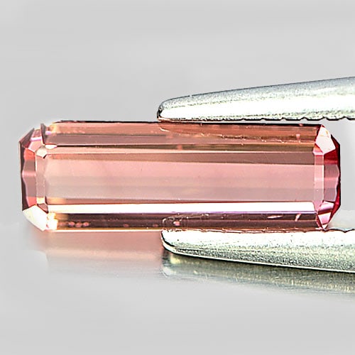 Natural Pink Tourmaline Gemstones 0.72 Ct. Octagon Shape 9.6 x 3.3 Mm.: Product ID: 807248321 Product Name: Natural Tourmaline Weight: 0.72 CT. Size: 9.6 x 3.3 x 2.4 MM. Shape: Octagon Color: Pink Clarity:VSI Luster: Good Gems Origin: Nigeria Treatment: Unheated Crystal S