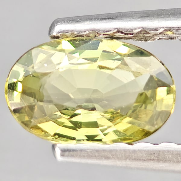 Natural Green Sapphire Gemstones 0.40 Ct. Oval Shape 6 x 3.9 Mm.: Product ID: 806162786 Product Name: Natural Green Sapphire Weight: 0.40 CT. Size: 6 x 3.9 x 2.2 MM. Shape: Oval Shape Color: Green Clarity:SI1 Luster: Good Gems Origin: Thailand Treatment: Heated Crys