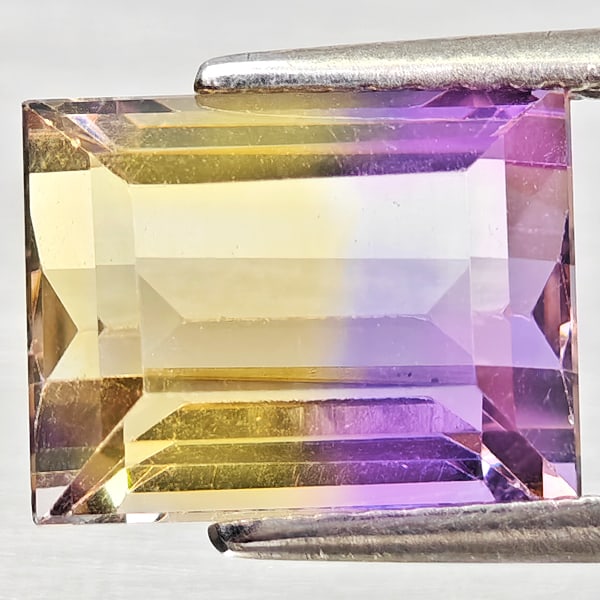 Natural Bi Color Ametrine Gemstones 3.98 Ct. Octagon Shape 10.2 x 8 Mm. (1 of 3)