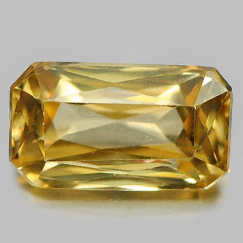 Natural Yellow Zircon Gemstones 2.08 Ct. Octagon Shape 8.5 x 5 Mm. (1 of 3)