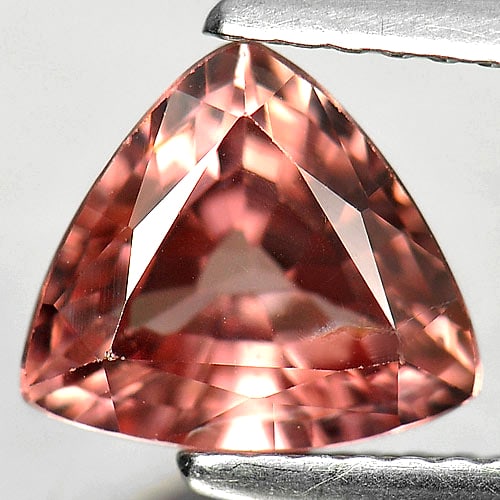 Natural Imperial Pink Zircon Gemstones 2.13 Ct. Trilliant Shape 7.5 x 8.4 Mm.: Product ID: 807723927 Product Name: Natural Zircon Weight: 2.13 CT. Size: 7.5 x 8.4 x 3.9 MM. Shape: Trilliant Color: Imperial Clarity:VSI Luster: Very Good Gems Origin: Tanzania Treatment: Unheated C
