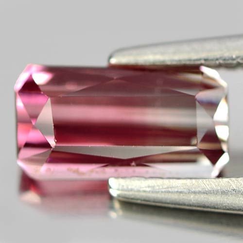 Natural Bi Color Tourmaline Gemstones 0.78 Ct. Octagon Shape 7.1 x 3.9 Mm. (1 of 3)