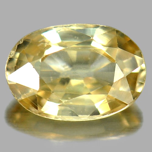 Natural Light Yellow Zircon Gemstones 1.17 Ct. Oval Shape 7.2 x 5 Mm.: Product ID: 807727269 Product Name: Natural Zircon Weight: 1.17 CT. Size: 7.2 x 5 x 3 MM. Shape: Oval Color: Light Yellow Clarity:SI Luster: Good Gems Origin: Cambodia Treatment: Heated Crystal Struct