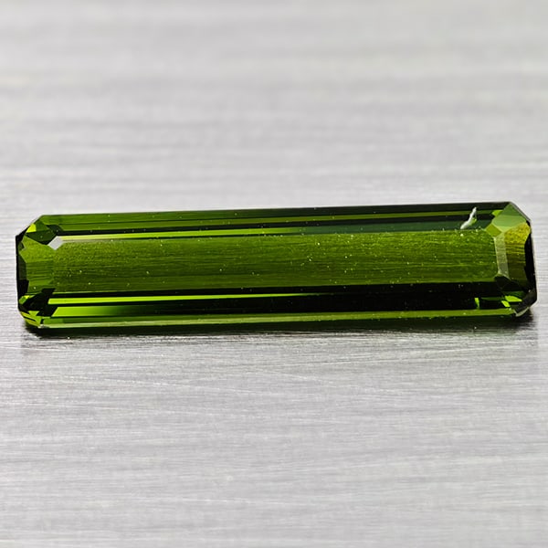 Natural Green Tourmaline Gemstones 1.46 Ct. Ocatgon Shape 15.6 x 3.5 Mm .: Product ID: 807250854 Product Name: Natural Tourmaline Weight: 1.46 CT. Size: 15.6 x 3.5 x 2.6 MM. Shape: Octagon Color: Green Clarity:VSI Luster: Good Gems Origin: Nigeria Treatment: Unheated Crystal