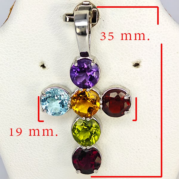 Natural Topaz Garnet Citrine Amethy & Peridot 925 Sterling Silver Pendant Jewelry 3.80 Grams: Product ID: 808500352 Product Type: 925 Sterling Silver Fine Jewelry Jewelry Weight: 3.80 Grams. Gemstones Color: Multi-Color Metal: Solid Silver 92.5%. Gemstone Detail: Mix Gemstone At Your Service: 