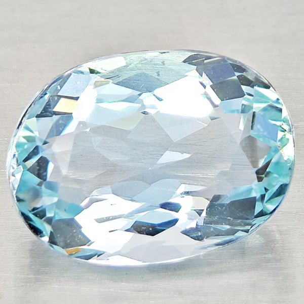 Natural Baby Blue Aquamarine Gemstones 1.56 Ct. Oval Shape 8.5 x 6.3 Mm.: Product ID: 800812321 Product Name: Natural Aquamarine Weight: 1.56 CT. Size: 8.5 x 6.3 x 4.6 MM. Shape: Oval Color: Baby Blue Clarity:VSI Luster: Very Good Gems Origin: Brazil Treatment: Unheated Cry