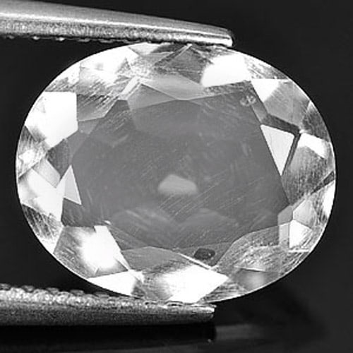 Natural White Quartz Gemstones 2.46 Ct. Oval Shape 11.1 x 9 Mm. (1 of 3)