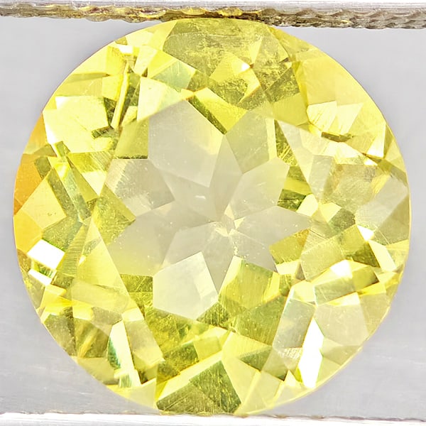 Natural Yellow Lemon Quartz Gemstones 2.65 Ct. Round Shape 9.1 Mm. (1 of 3)