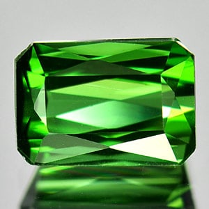 Natural Green Tourmaline Gemstones 1.50 Ct. Octagon Shape 7.5 x 5.4 Mm. (1 of 3)