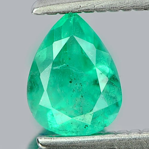 Natural Green Emerald Gemstones 0.43 Ct. Pear Shape 6 x 4.6 Mm.: Product ID: 802403541 Product Name: Natural Emerald Weight: 0.43 CT. Size: 6 x 4.6 x 3.3 MM. Shape: Pear Color: Green Clarity:SI Luster: Good Gems Origin: Columbia Treatment: Unheated Crystal Structur