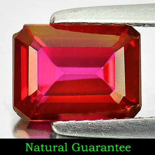 Natural Peony Topaz Gemstones 1.90 Ct. Octagon Shape 8.1 x 6.1 Mm: Product ID: 807159294 Product Name: Natural Topaz Weight: 1.90 CT. Size: 8.1 x 6.1 x 4.4 MM. Shape: Octagon Color: Peony Clarity:SI1 Luster: Good Gems Origin: Brazil Treatment: Treated Crystal Structu