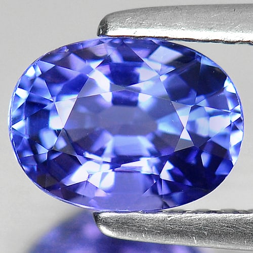 Natural Blue Tanzanite Gemstones 1.30 Ct. Clean Oval Shape 7.6 x 5.7 Mm. (1 of 3)