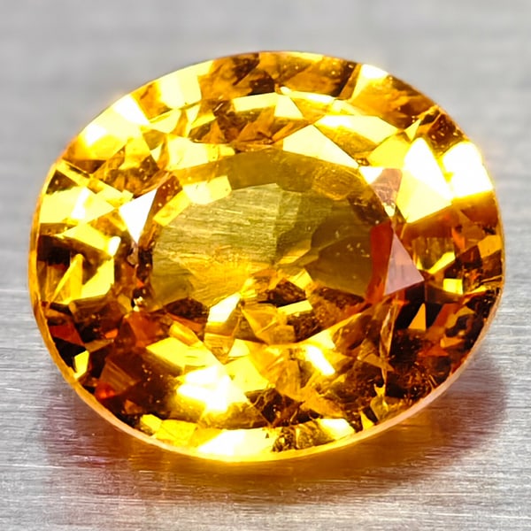 Natural Fanta Orange Spessatite Garnet 0.48 ct. Oval Shape 5 X 4.2 Mm.: Product ID: 102908204 Product Name: Natural Spessartine Weight: 0.48 CT. Size: 5 X 4.2 X 2.5 MM. Shape: Oval Color: Fanta Orange Clarity:Vsi Luster: Good Gems Origin: Nigeria Treatment: Unheated Cryst