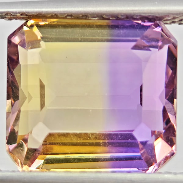 Natural Bi Color Ametrine Gemstones 4.87 Ct. Octagon Shape 11.6 x 9.8 Mm. (1 of 3)