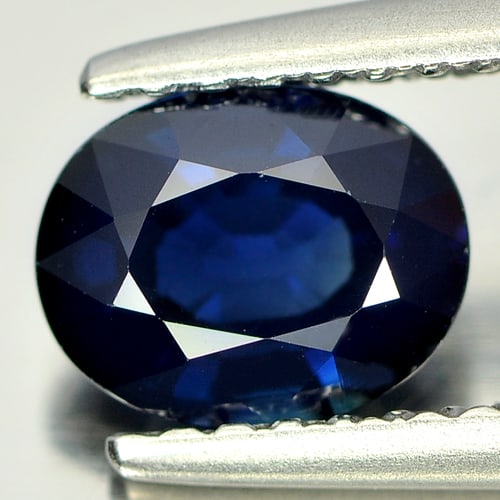 Natural Blue Sapphire Gemstones 1.08 Ct. Oval Shape 6.77 x 5.40 Mm.: Product ID: 806007601 Product Name: Natural Blue Sapphire Weight: 1.08 CT. Size: 6.77 x 5.40 x 3.33 MM. Shape: Oval Color: Blue Clarity:VSI Luster: Good Gems Origin: Madagascar Treatment: Heated Cryst