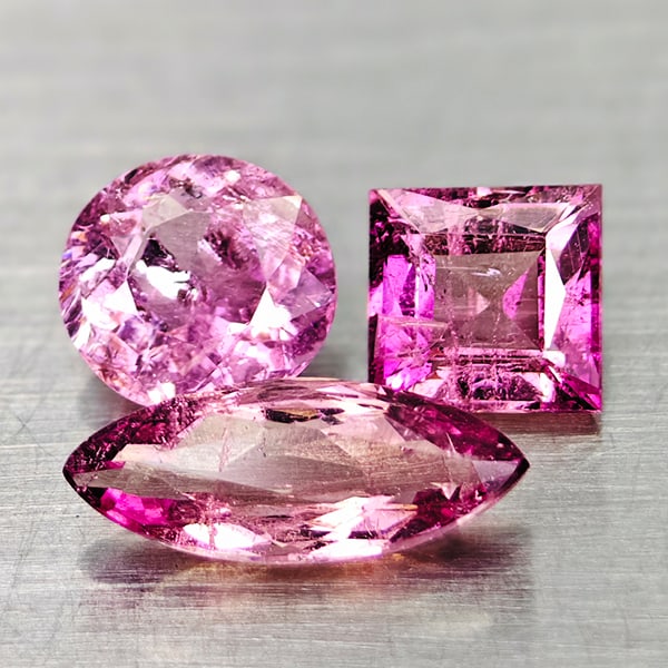 Natural Pink Tourmaline Gemstones 2.14 Ct. 2 Pcs. Mixed Shape: Product ID: 807250715 Product Name: Natural Tourmaline Weight: 2.14 CT. Size: 9.8 x 4 x 2.8 MM. Shape: Mixed Shape Color: Pink Clarity:SI Luster: Good Gems Origin: Nigeria Treatment: Unheated Crystal 