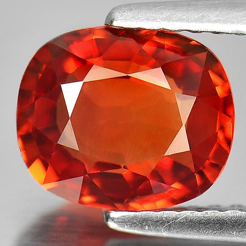 Natural Orange Songea Sapphire Gemstones 2.20 Ct. Clean Cushion Shape 8.49 x 7.15 Mm.: Product ID: 106111706 Product Name: Natural Red Sapphire Weight: 2.20 CT. Size: 8.49 x 7.15 x 3.70 MM. Shape: Cushion Color: Orange Clarity:IF Luster: Good Gems Origin: Tanzania Treatment: Heated Crys