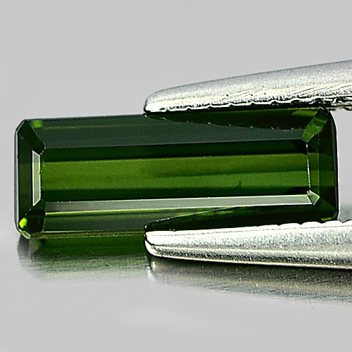 Natural Green Tourmaline Gemstones 0.79 Ct. Octagon Shape 9.2 x 3.4 Mm.: Product ID: 807248683 Product Name: Natural Tourmaline Weight: 0.79 CT. Size: 9.2 x 3.4 x 2.5 MM. Shape: Octagon Color: Green Clarity:VSI Luster: Good Gems Origin: Nigeria Treatment: Unheated Crystal 