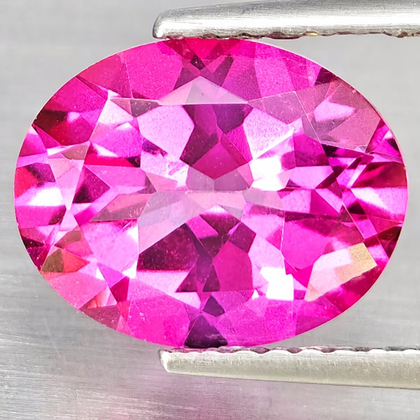 Natural Pink Topaz Gemstones 2.94 Ct. Oval Shape 10 x 8 Mm. (1 of 3)