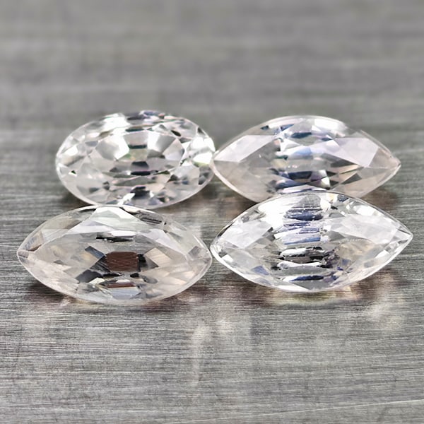 Natural White Color Zircon Gemstones 1.87 Ct. Mixed Shape: Product ID: 807743014 Product Name: Natural Zircon Weight: 1.87 CT. Size: 6.2 x 3.2 x 2.8 MM. Shape: Mixed Shape Color: White Clarity:VSI Luster: Good Gems Origin: Cambodia Treatment: Heated Crystal S