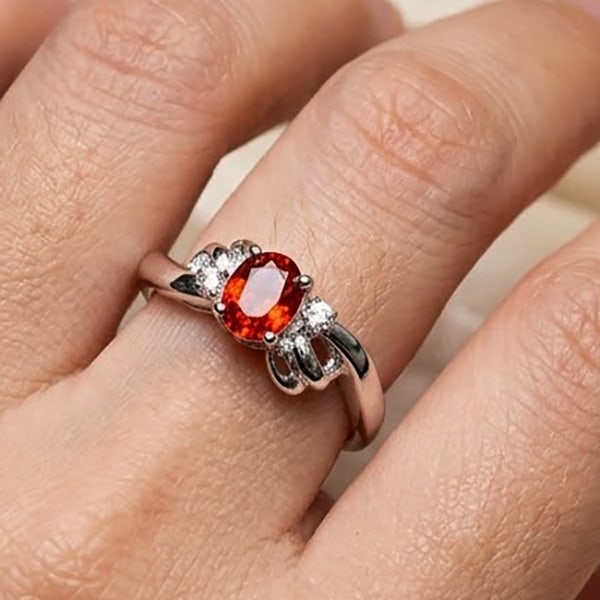 Natural Red Orange Spinel with 925 Sterling Silver Ring Jewelry 2.37 Grams Size 7: Product ID: 200105632 Product Type: 925 Sterling Silver Fine Jewelry Jewelry Weight: 0.97 Grams. Ring Size: 7 Resizable(Fee) Gemstones Color: Red Orange Metal: Solid Silver 92.5%. Gemstone Detail: Cen