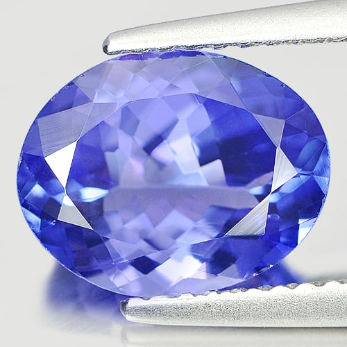 Natural Blue Tanzanite Gemstones 2.41 Ct. Oval Shape 10 x 7.9 Mm. (1 of 3)