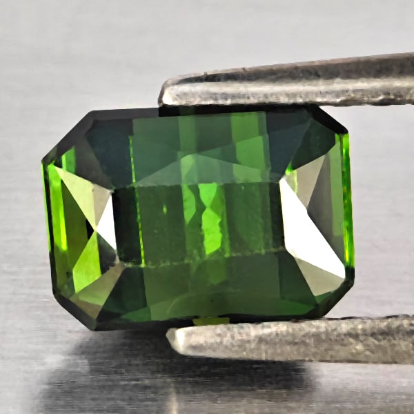 Natural Green Tourmaline Gemstones 1.16 Ct. Octagon Shape 4.7 x 6.6 Mm.: Product ID: 807250100 Product Name: Natural Tourmaline Weight: 1.16 CT. Size: 4.7 x 6.6 x 4.1 MM. Shape: Octagon Color: Green Clarity:IF Luster: Good Gems Origin: Nigeria Treatment: Unheated Crystal S