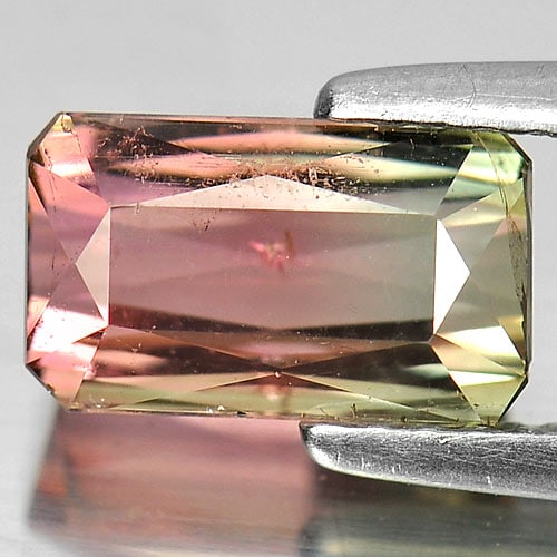 Natural Gemstone Bi Color Tourmaline Gemstones 2.02 Ct. Octagon Shape: Product ID: 807237036 Product Name: Natural Tourmaline Weight: 2.02 CT. Size: 8.8 x 5.2 x 4.5 MM. Shape: Octagon Color: Bi Color Clarity:SI Luster: Good Gems Origin: Nigeria Treatment: Unheated Crysta