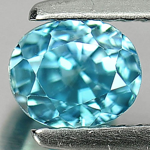 Natural Blue Zircon Gemstones 1.49 Ct. Oval Shape 5.8 x 4.8 Mm.: Product ID: 807728608 Product Name: Natural Zircon Weight: 1.49 CT. Size: 5.8 x 4.8 x 4.9 MM. Shape: Oval Color: Blue Clarity:VS Luster: Good Gems Origin: Cambodia Treatment: Heated Crystal Structure: