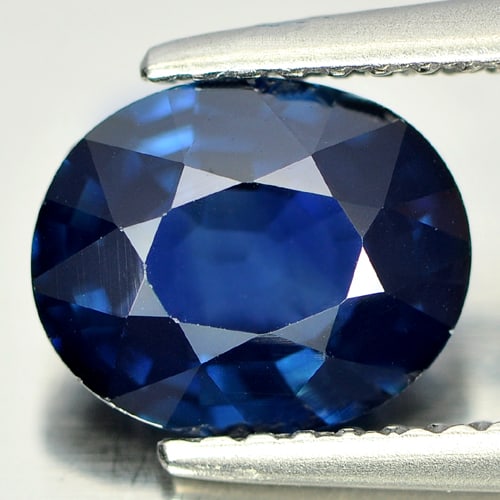 Natural Blue Sapphire Gemstones 2.05 Ct. Oval Shape 8.5 x 6.9 Mm. (1 of 4)