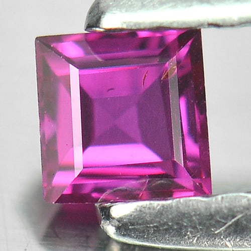 Natural Unheated Purplish Red Ruby Gemstones 0.21 Ct. Square Shape 3.27 x 3.19 Mm. (1 of 4)