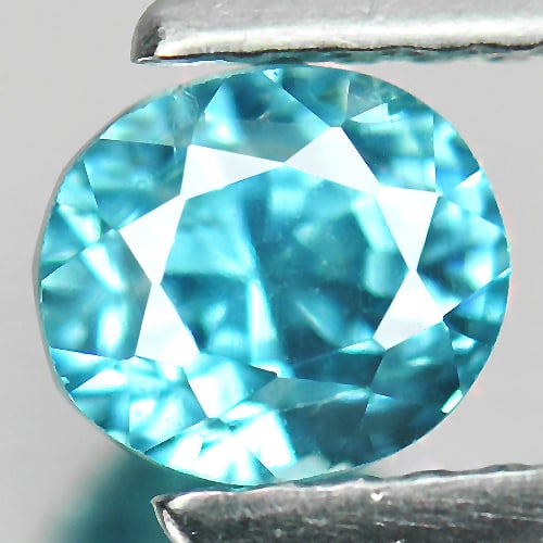 Natural Blue Zircon Gemstones 1.40 Ct. Oval Shape 5.7 x 5 Mm.: Product ID: 807713124 Product Name: Natural Zircon Weight: 1.40 CT. Size: 5.7 x 5 x 5.3 MM. Shape: Oval Color: Blue Clarity:VSI Luster: Good Gems Origin: Cambodia Treatment: Heated Crystal Structure: 