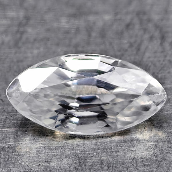 Natural White Zircon Gemstones 1.04 Ct. Marquise Shape 8.2 x 4.1 Mm. (1 of 3)