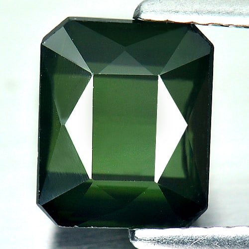 Natural Green Tourmaline Gemstones 1.93 Ct. Octagon Shape 7.8 x 6.4 Mm. (1 of 3)