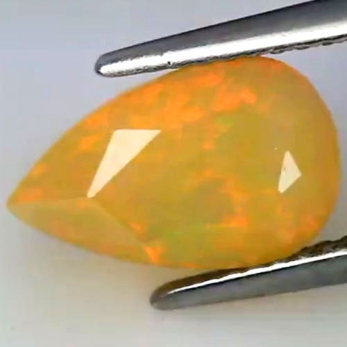 Natural Multi-Color Play Of Colour Opal Gemstones 1.92 Ct. Pear Shape 11.4 x 7 Mm. (1 of 3)
